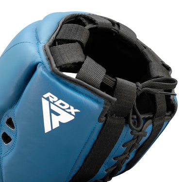 RDX OPEN FACE HEADGUARD USA BOXING APPROVED#color_blue