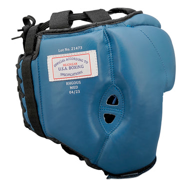 RDX OPEN FACE HEADGUARD USA BOXING APPROVED#color_blue