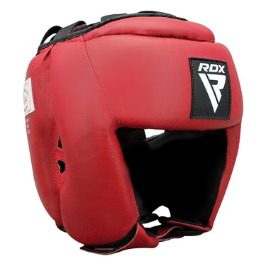 RDX OPEN FACE HEADGUARD USA BOXING APPROVED#color_red