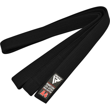 RDX 1B A0 Black Cotton Jiu Jitsu BJJ Belt