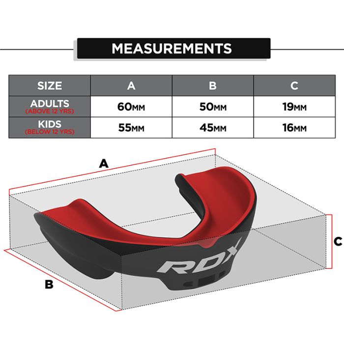 RDX 3w Mouth Guard#color_red