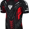 RDX COMPRESSION SHIRT HALF SLEEVES IMMAF-1#COLOR_RED