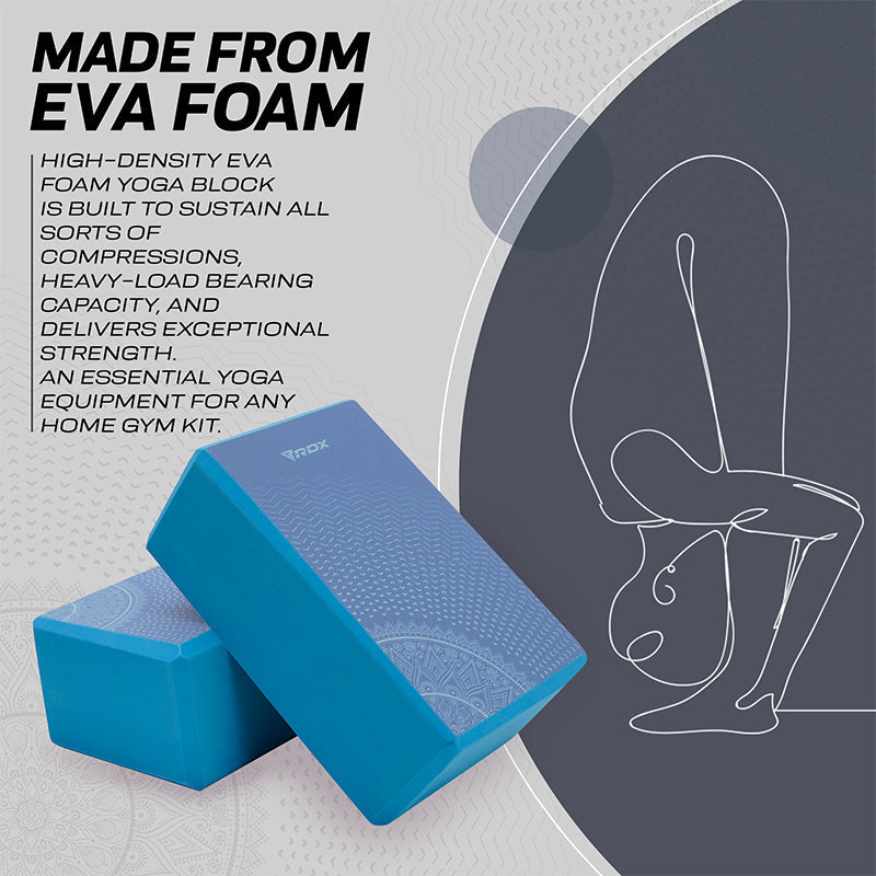 RDX D9 High Density EVA Foam Yoga Blocks Non-Slip Brick