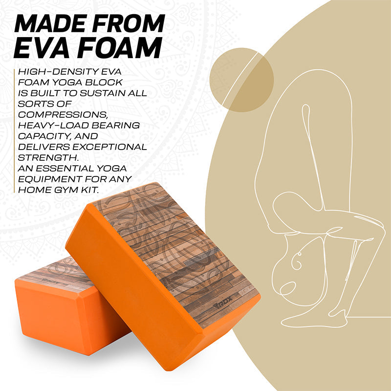 RDX D11 High Density EVA Foam Yoga Blocks Non-Slip Brick