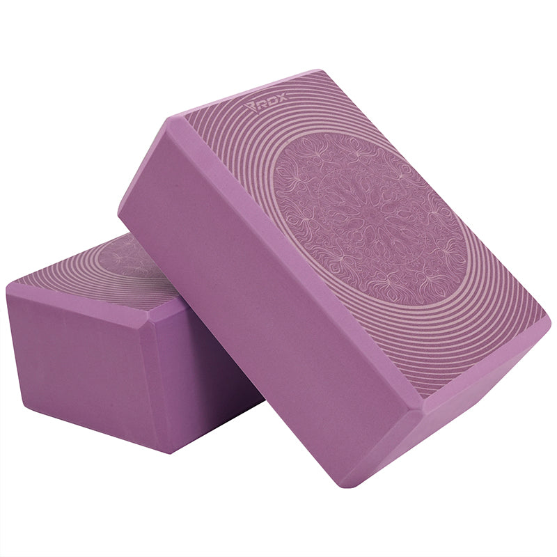 GOGO 24 Pack Yoga Blocks Wholesale, 9x6x4 Inch High Density EVA Foam Yoga  Block - Purple 