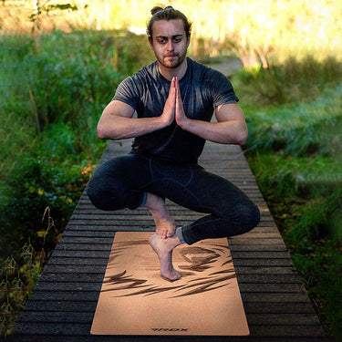 RDX D1 4-in-1 Tapis de Yoga en Liège 6 mm