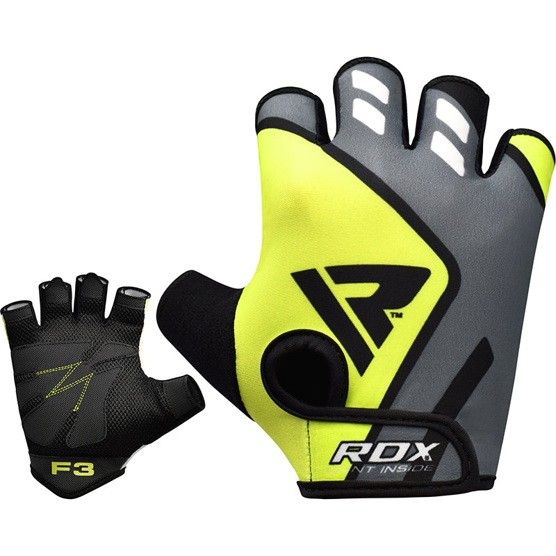 RDX F3 Fingerless Weight Lifting Gloves