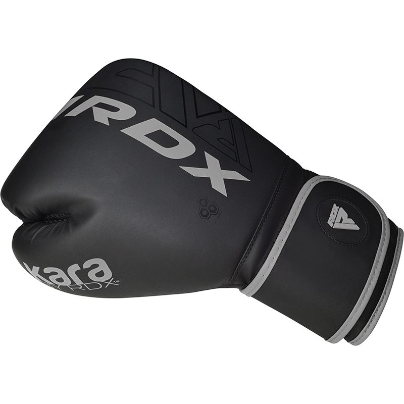 RDX F6 Kara Boxing Training Gloves Black#color_silver