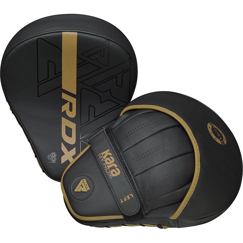 RDX F6 KARA Boxing Gloves & Focus Pads#color_golden