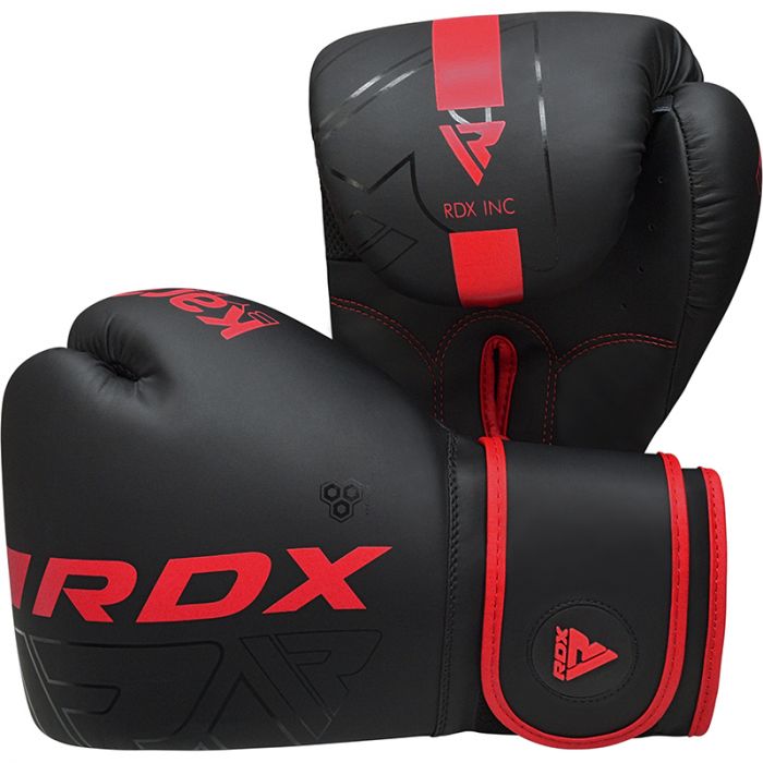 RDX F6 Kara Boxing Training Gloves Black#color_red