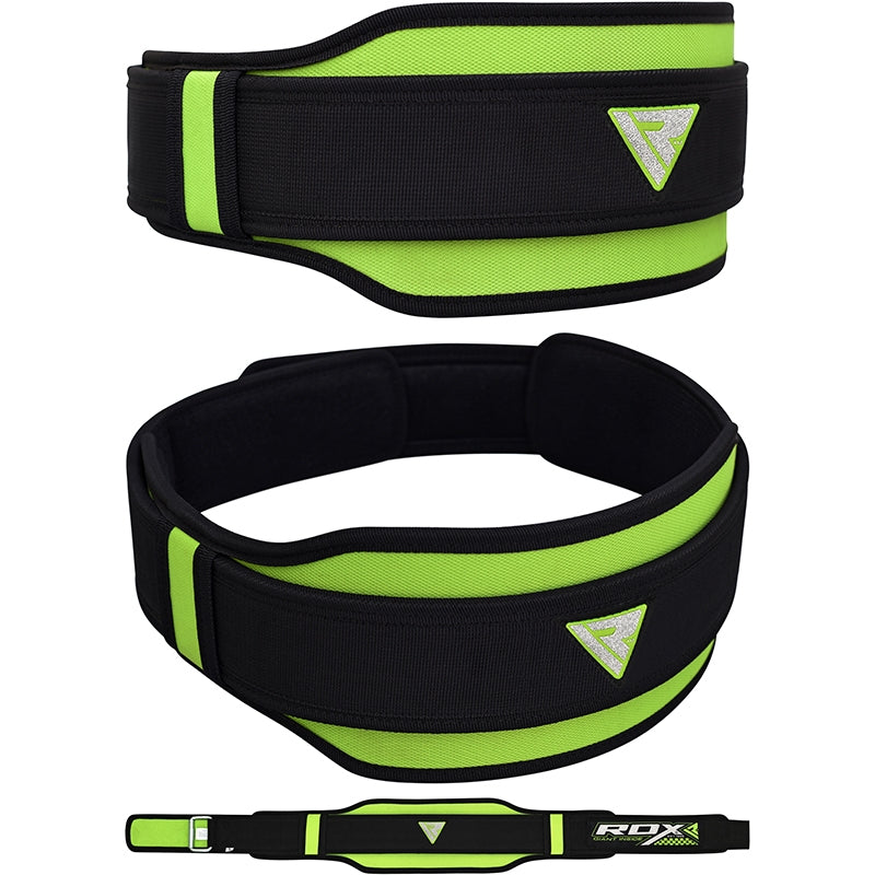 RDX 8D Nylon Weightlifting Belt#color_green