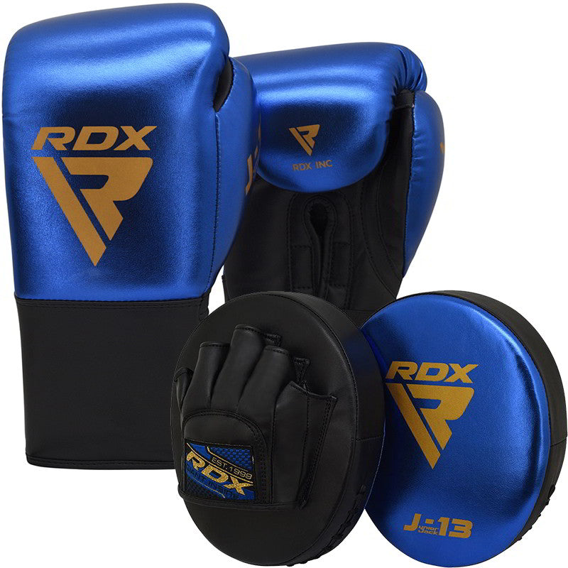 RDX J13 KIDS Blue Boxing Gloves Pads Set – RDX Sports USA