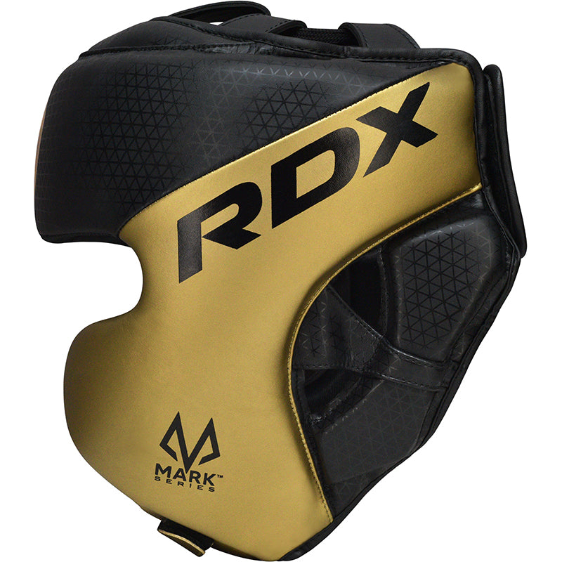 RDX L1 Mark Pro Cheek Boxing Training Head Guard#color_golden