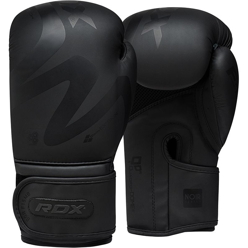all black gear Rdx Boxing Gloves, Training Bag Gloves , Sparring Muay Thai Kickboxing Mitts, Unisex, Black,10oz