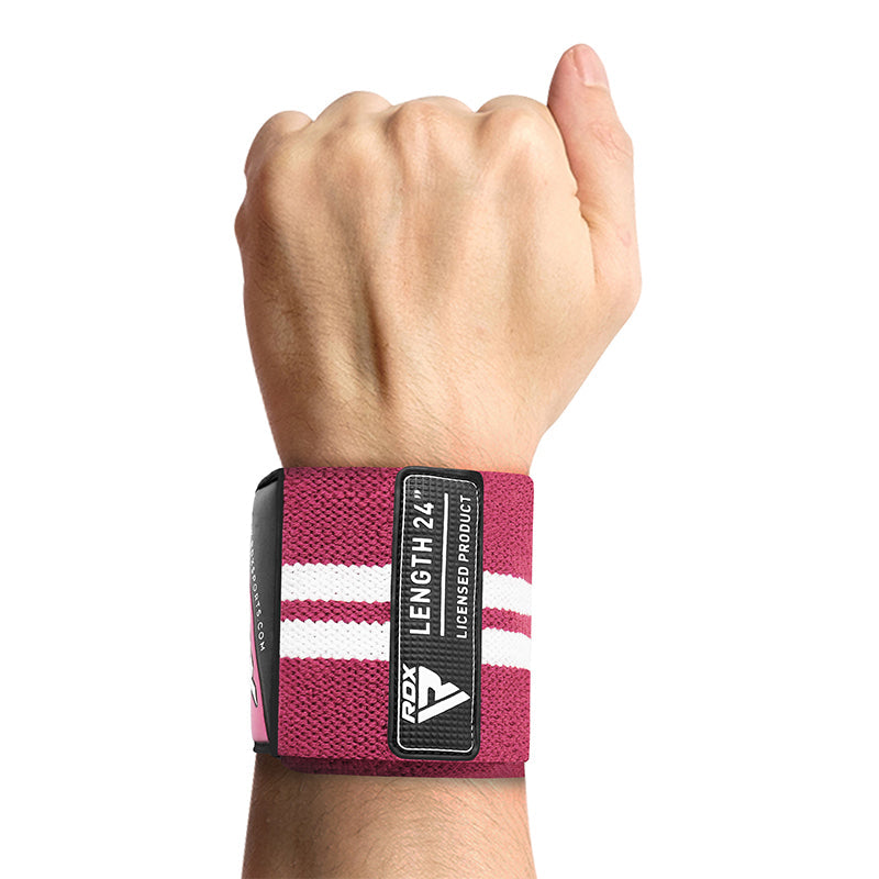 RDX W4 Wrist Support Wraps for Weight Lifting#color_pink