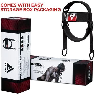 RDX H2 Black Neck Harness For Weight Lifting & Strengthening Exercises