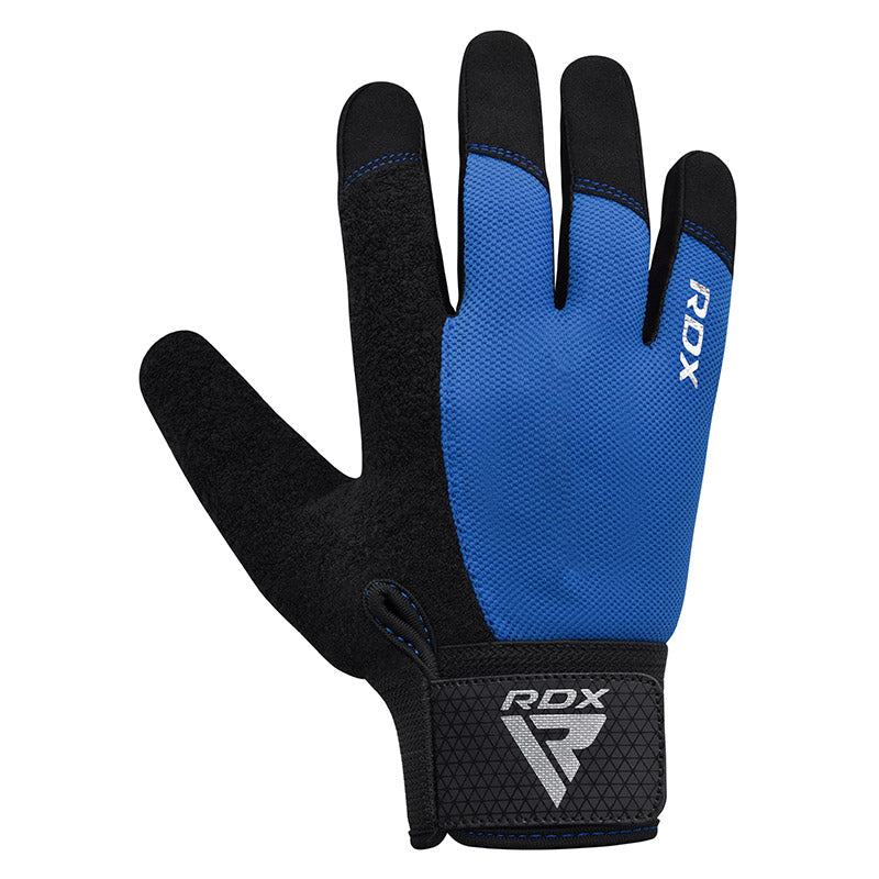 RDX W1F Full Finger Gym Workout Gloves#color_blue