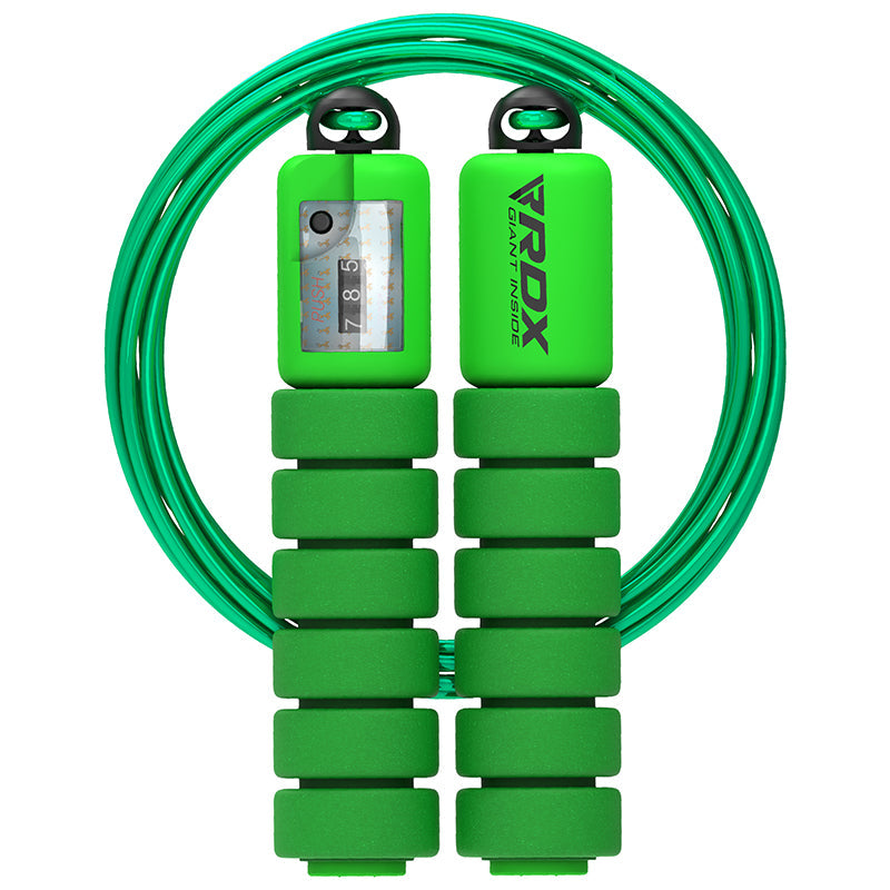 RDX FP Kids Adjustable Skipping Rope with Counter#color_green