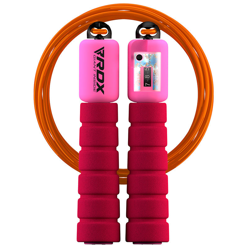 RDX FP Kids Adjustable Skipping Rope with Counter#color_red
