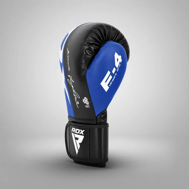 RDX F4 Boxing Sparring Gloves Hook & Loop#color_blue