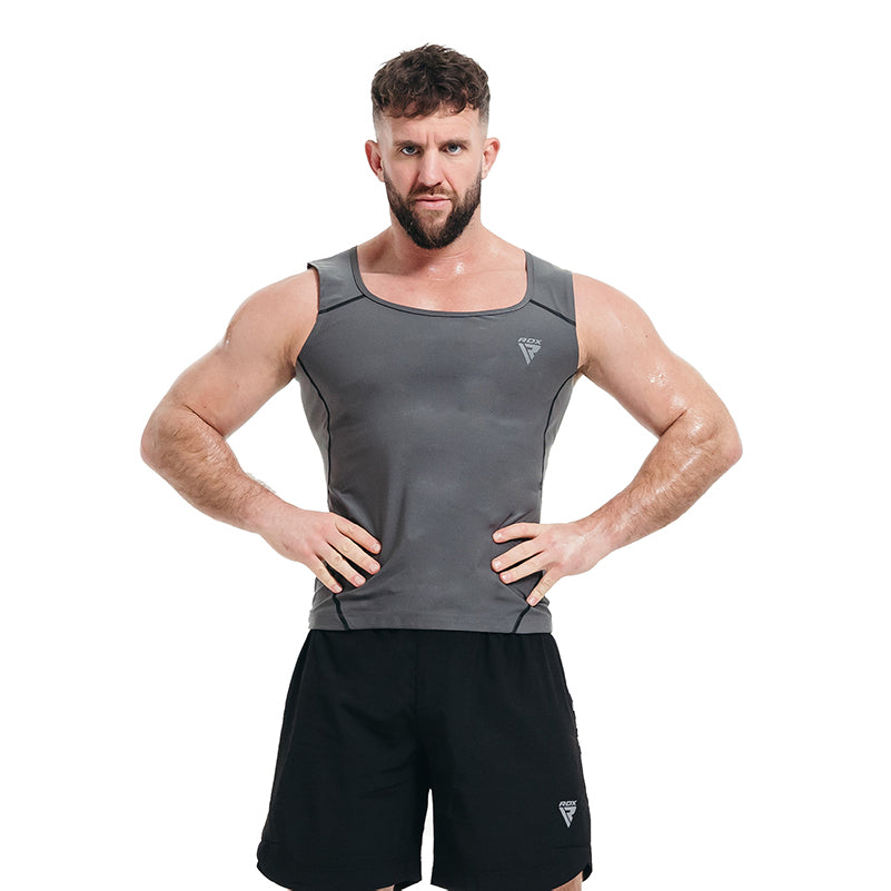 Beotyshow Men's Slimming Vest Sweat Sauna Shirt Men's Body Shaper