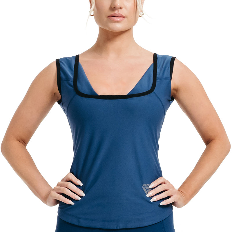RDX W1 Women Sweat Vest Without Zipper#color_blue
