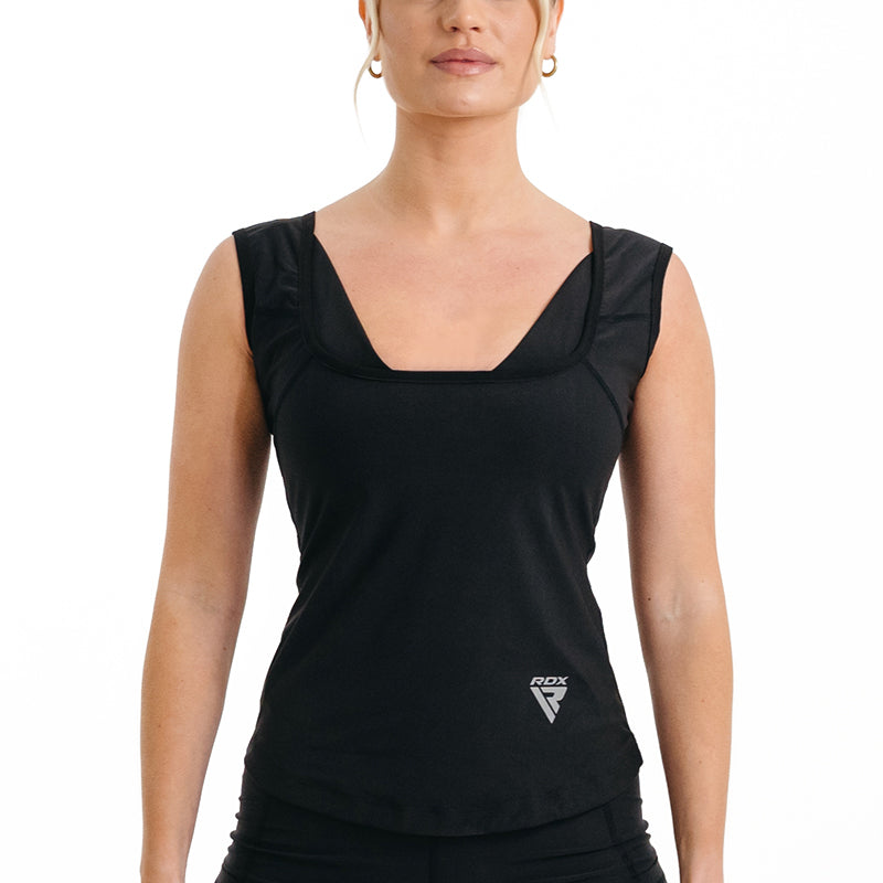 RDX W1 Women Sweat Vest Without Zipper#color_black