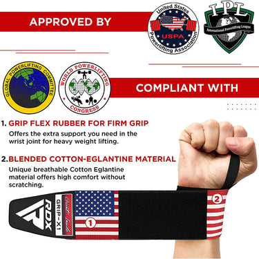 RDX W3AF Wrist Support Wraps For Weightlifting Oeko-Tex® Standard 100 Certified