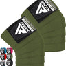 RDX K1 Elasticated Knee Compression Bandage Wraps#color_army-green