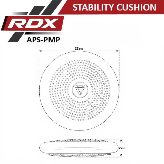 RDX PM Stability Cushion Seat Wobble Balance Disc with Air Pump Size Chart