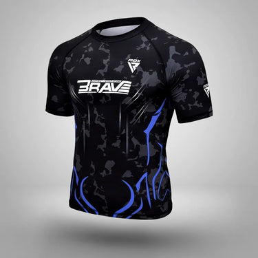 Compression Rash Guard B4#color_blue