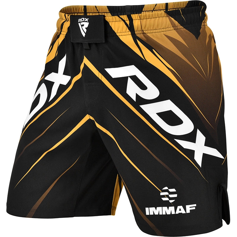 RDX IMMAF Approved MMA Fight & Training Shorts GOLDEN