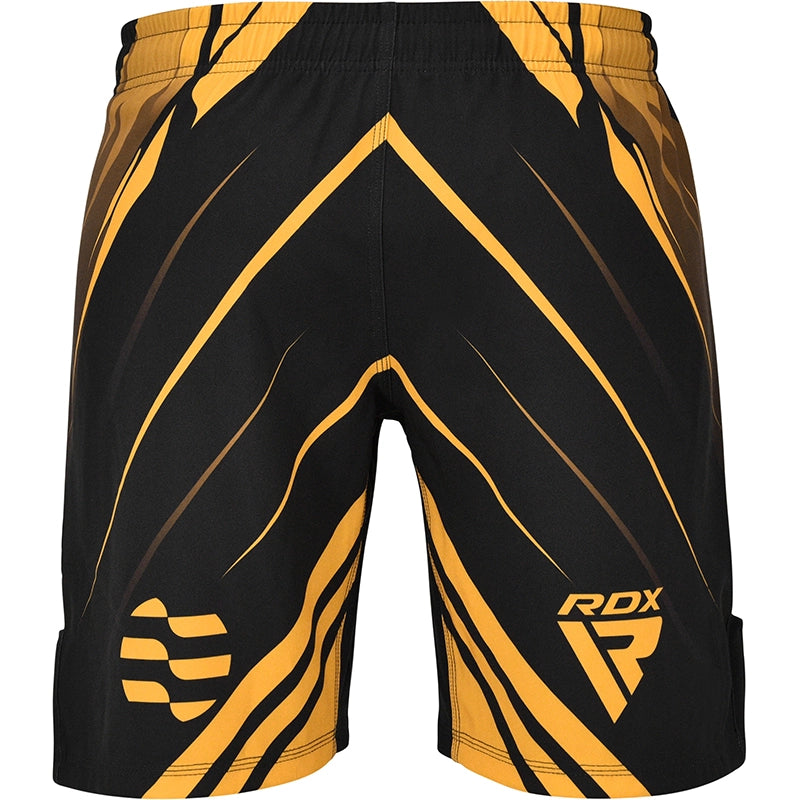 RDX IMMAF Approved MMA Fight & Training Shorts GOLDEN