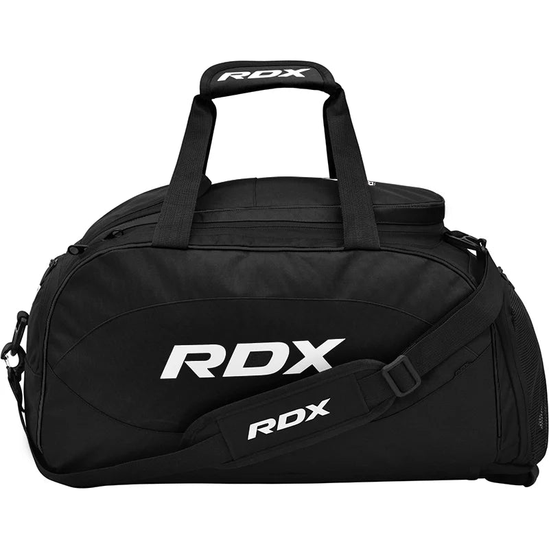 RDX R1 Duffel Bag with Backpack Straps WhiteBlack
