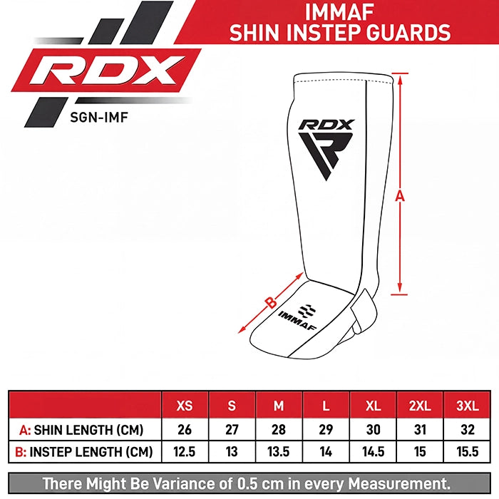 IMMAF Approved Neoprene Shin Instep Guards | RDX Sports – RDX