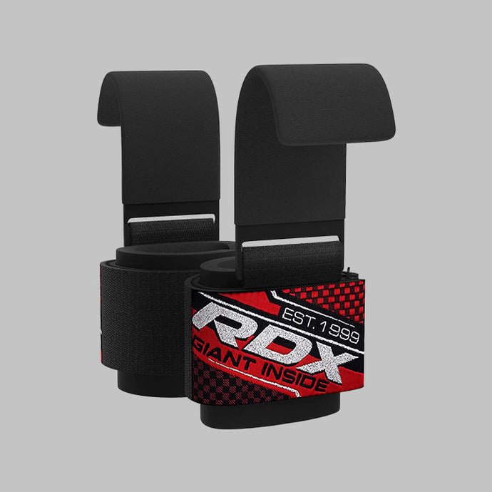 Weightlifting straps RDX Gym Hook Plus black 