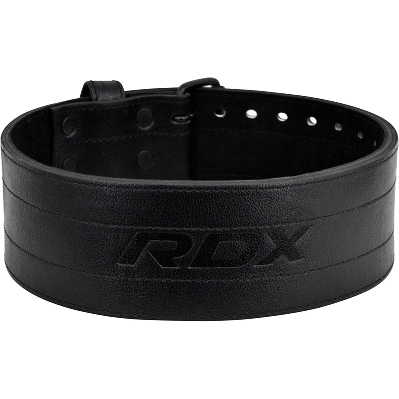 metal powerlifting gear RDX RD Gym Belt | for Weightlifting and Powerlifting | 10MM | S | Black | WPB-RD10FB-S