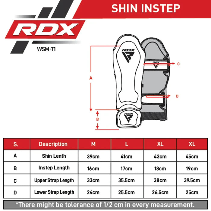 RDX WAKO Shin Instep Guards Blue RDX Sports USA