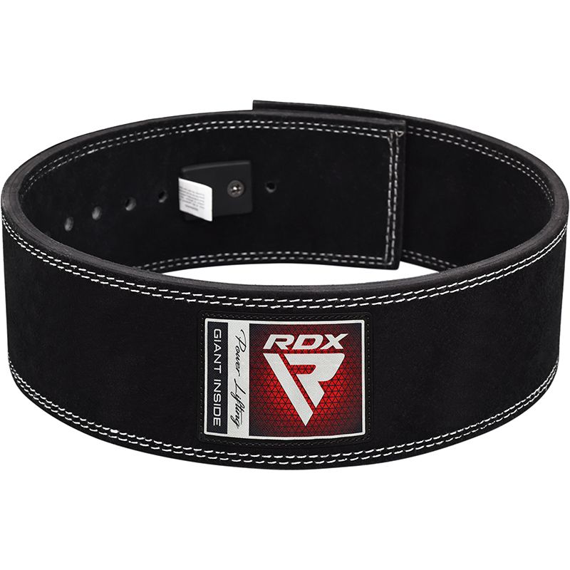 RDX 10mm Leather Powerlifting Belt#color_black