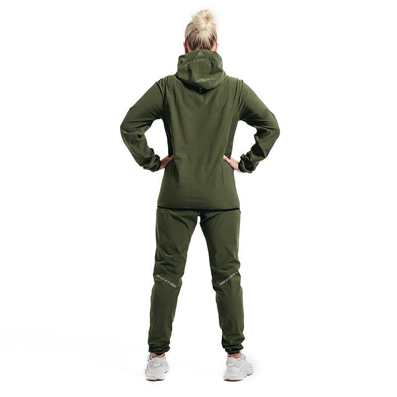 RDX H2 Weight women Loss Sauna Suit#color_army-green