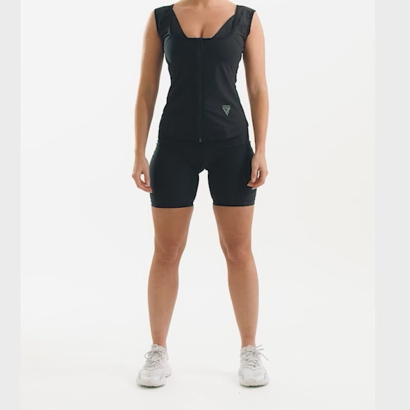 Women's Zippered Sweat Vest, Boost Your Fitness