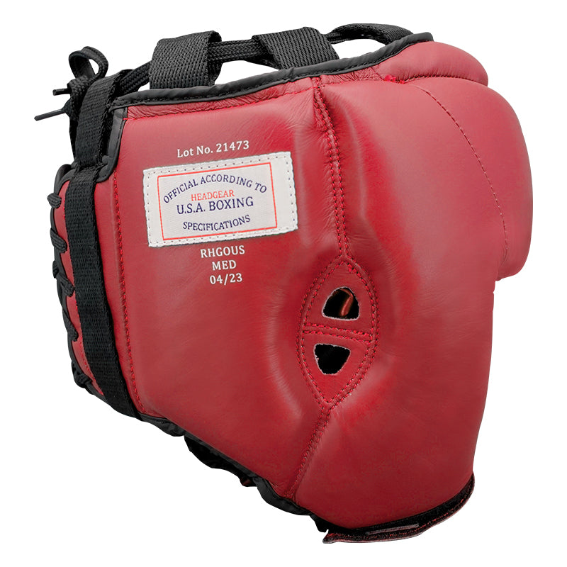 RDX OPEN FACE HEADGUARD  USA BOXING APPROVED#color_red