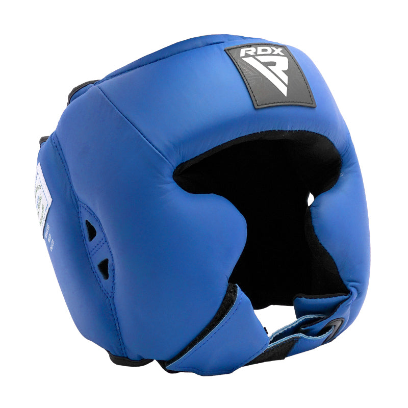 RDX HEADGUARD WITH CHEEK PROTECTION - USA BOXING APPROVED#color_blue