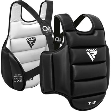 RDX T2 Karate Chest Guard#color_whiteblack