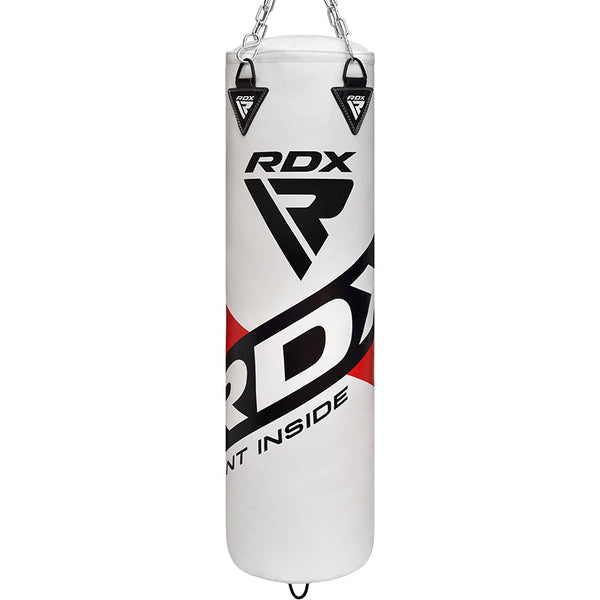 RDX F10 4Ft 5Ft White Training Punch Bag For Boxing MMA Set