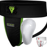 RDX H1 Groin Guard with Gel Cup#color_blackgreen