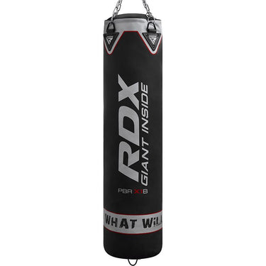 RDX X1 8pcs 4ft/5ft Black Punch Bag With Gloves