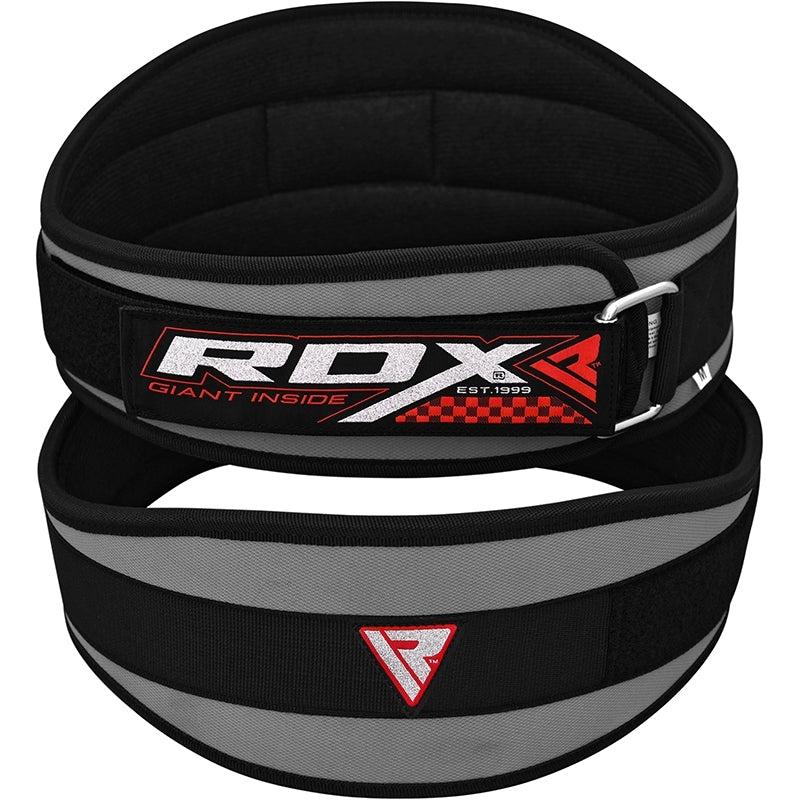 RDX 6 Inch Neoprene Gym Belt#color_grey