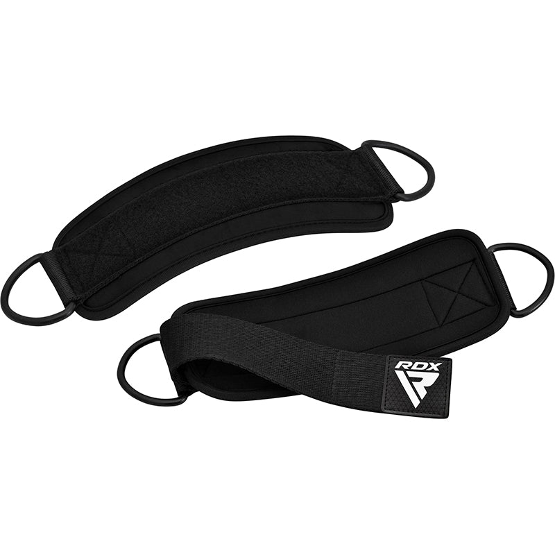 RDX A4 Ankle Straps For Gym Cable Machine#color_black