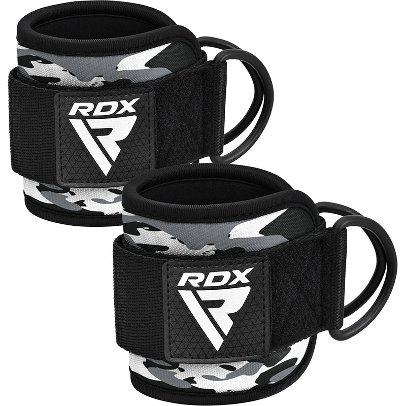 RDX A4 Ankle Straps For Gym Cable Machine#color_grey